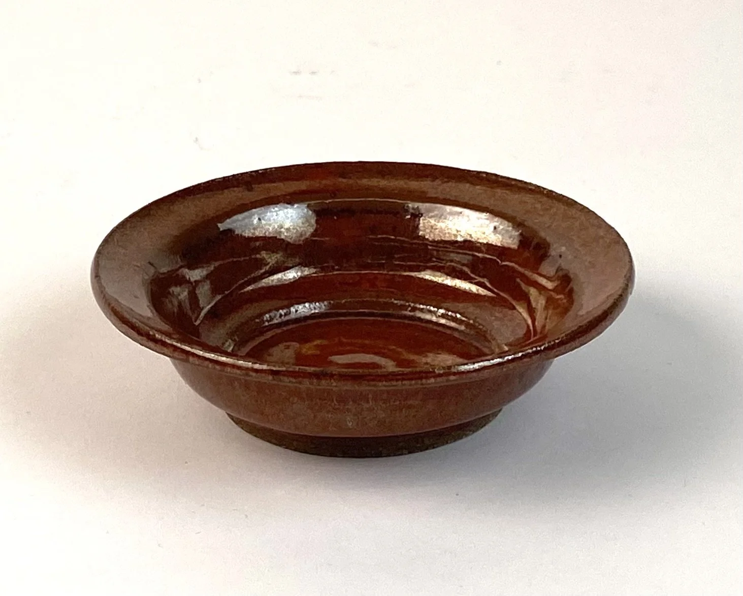 Mini plate (Copy), 4" in width, recycled clay, △10 gas reduction, tomato red, 2025