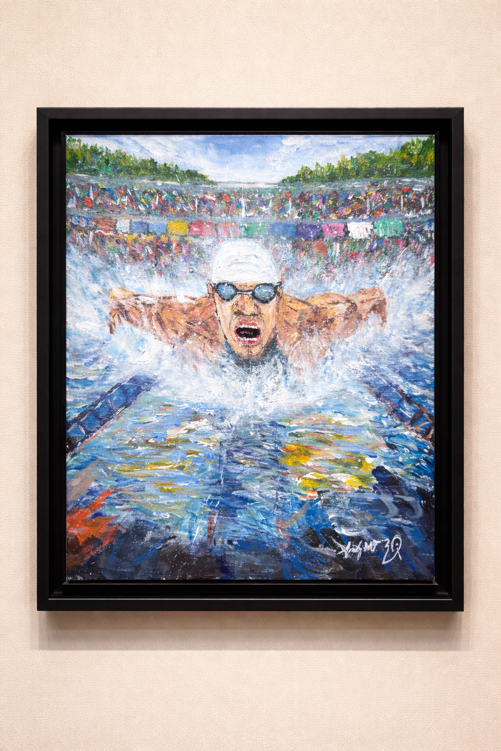 The Flight  Anthony M T Majewski 11 x 14 Original Framed 1212026.png