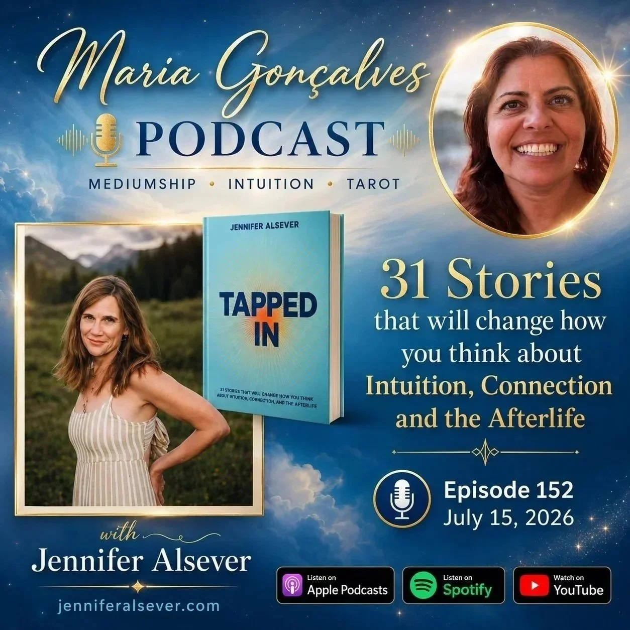 Maria is one of the 31 stories in Tapped In, and she and I talk about everything connection, trust, intuition and how we are all connected. Link is for Apple podcasts, but it's also available on Spotify and Youtube.