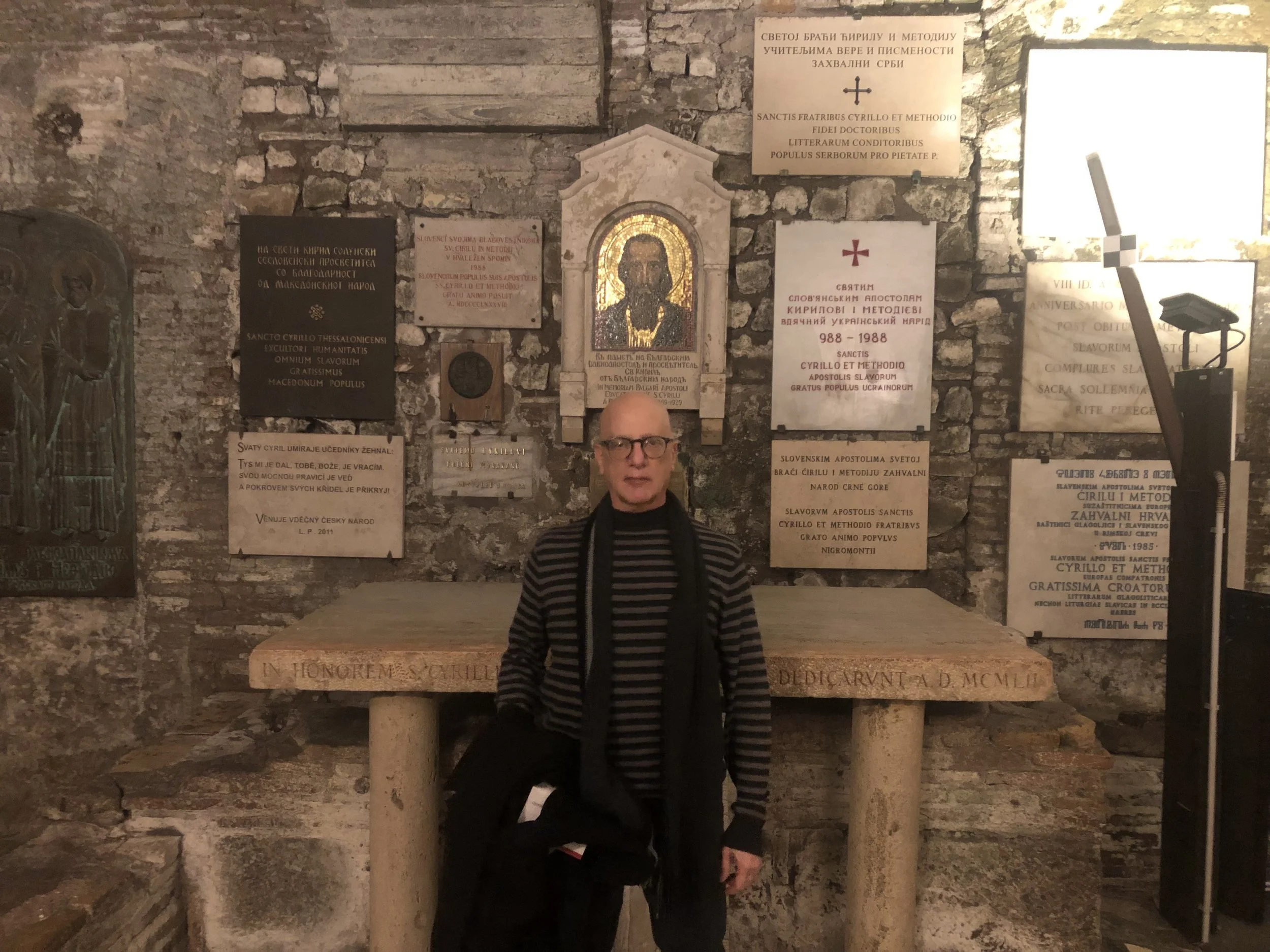 Dave Soldier at Tomb of St. Cyril