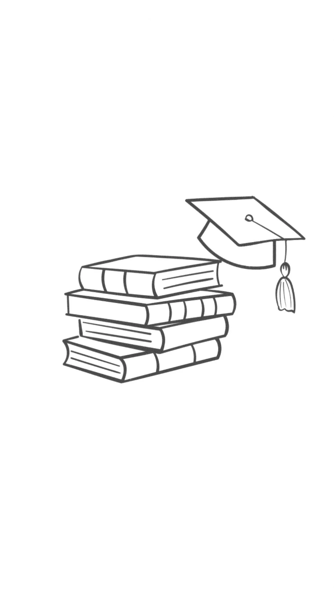 Une pile de livres avec un chapeau de graduation posé dessus.