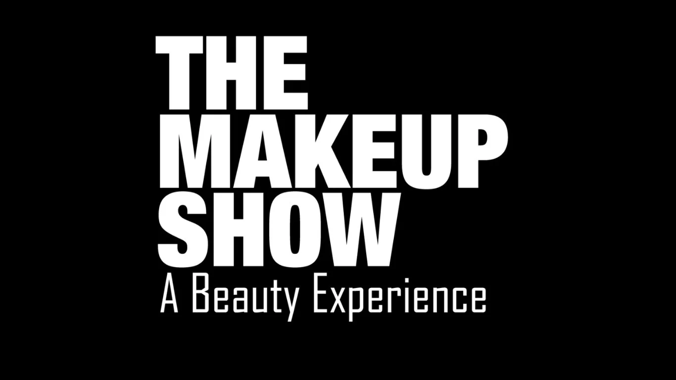 Logo for The Makeup Show with the tagline 'A Beauty Experience' in white text on a black background.