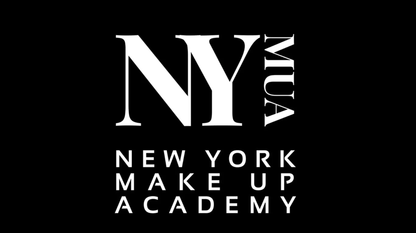 Logo for New York Makeup Academy with large 'NY' letters and smaller text below: 'New York Makeup Academy'