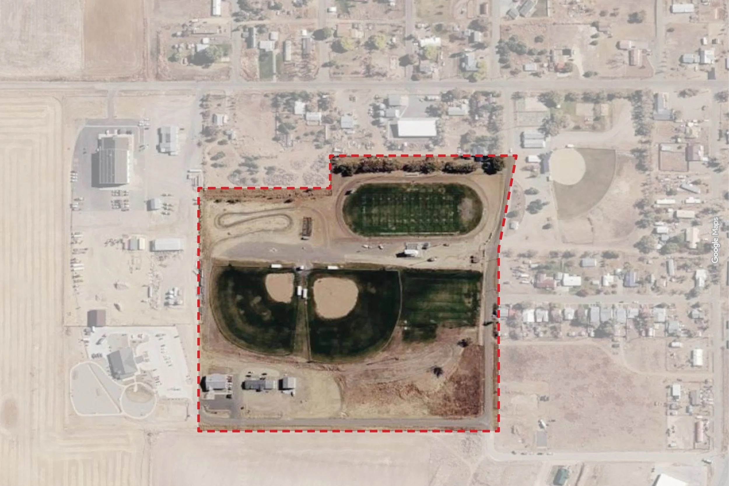 Dolores County School District existing site aerial