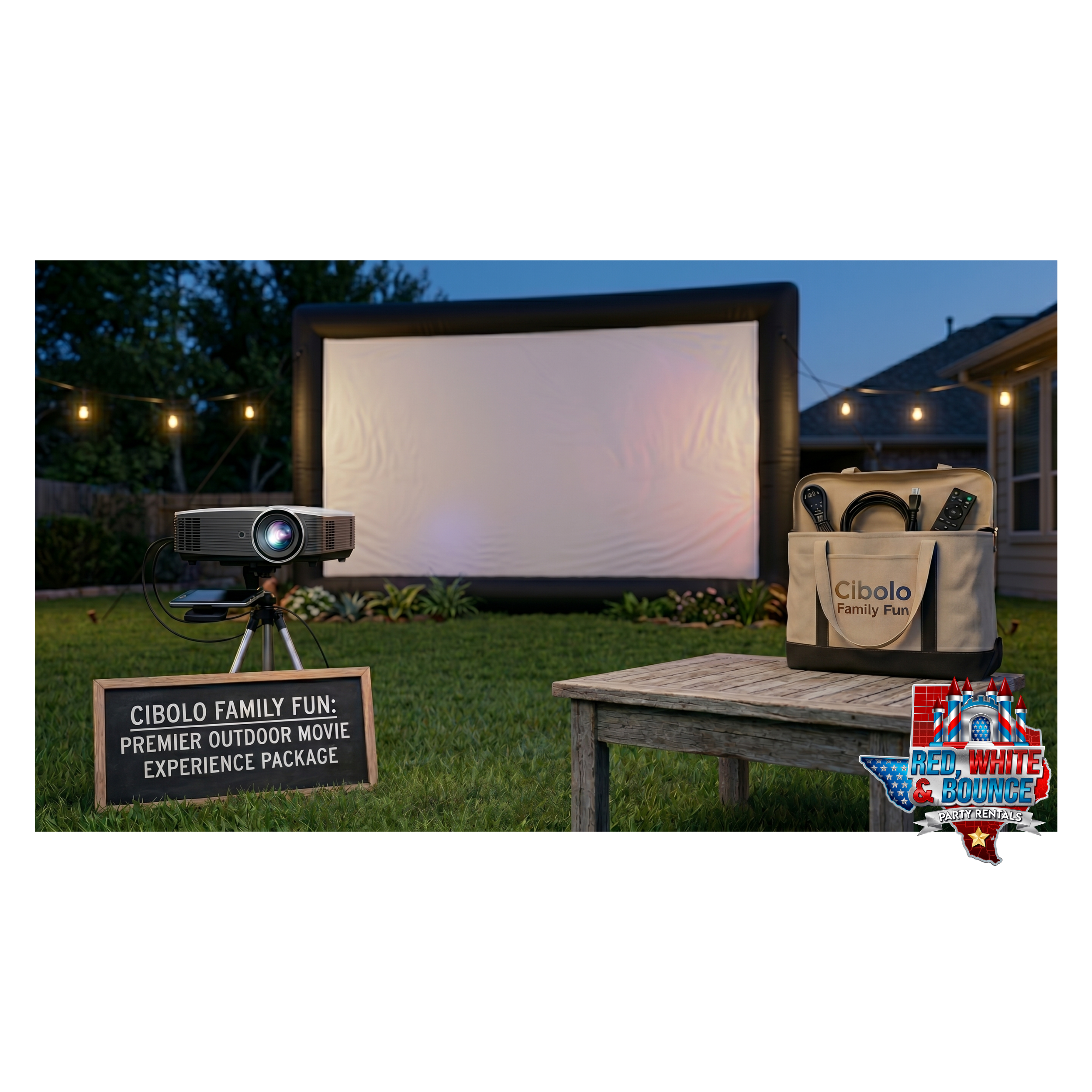 Movie Screen & Projector 🎥