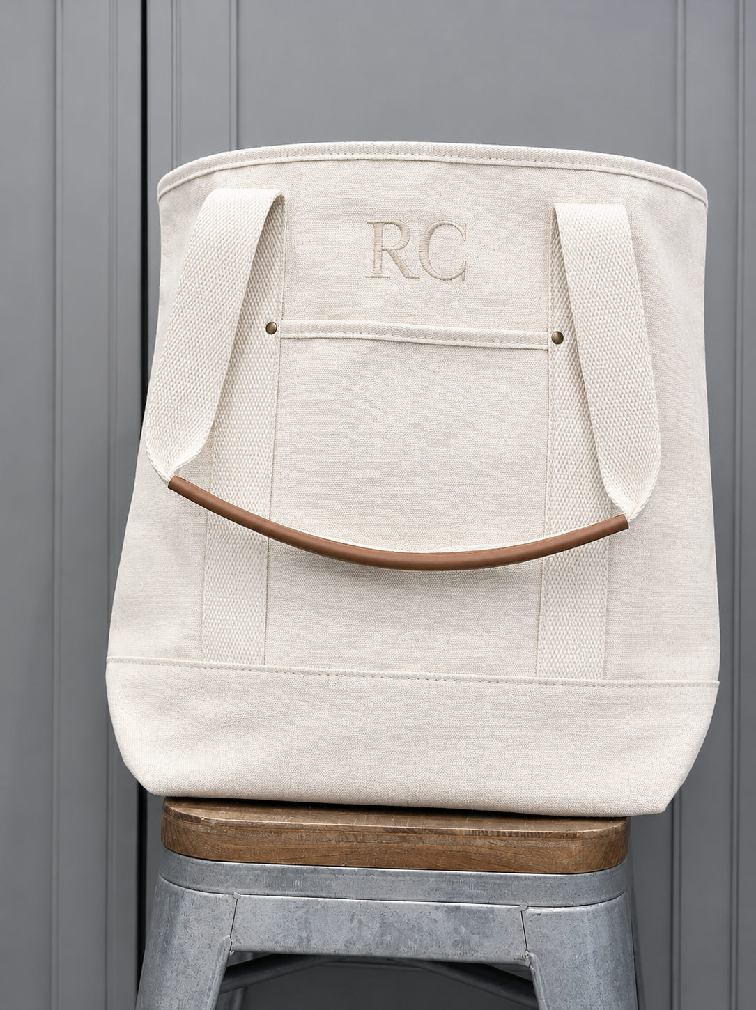 Essentials Leather Handle Tote
