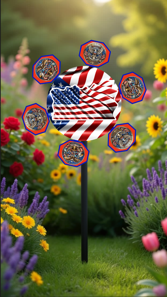 250th American Flag Spinner