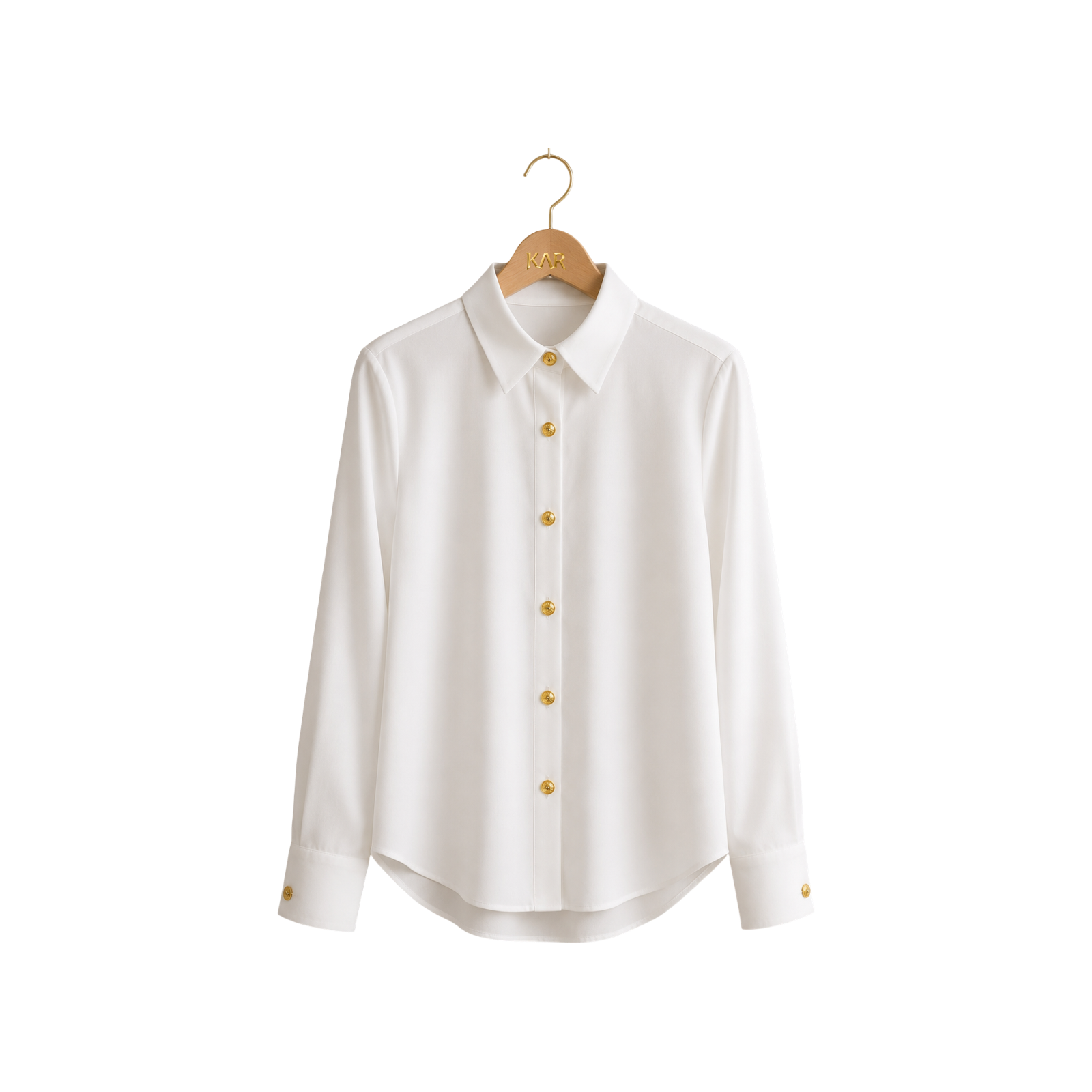 KAR — Chemise Blanche Signature Gold