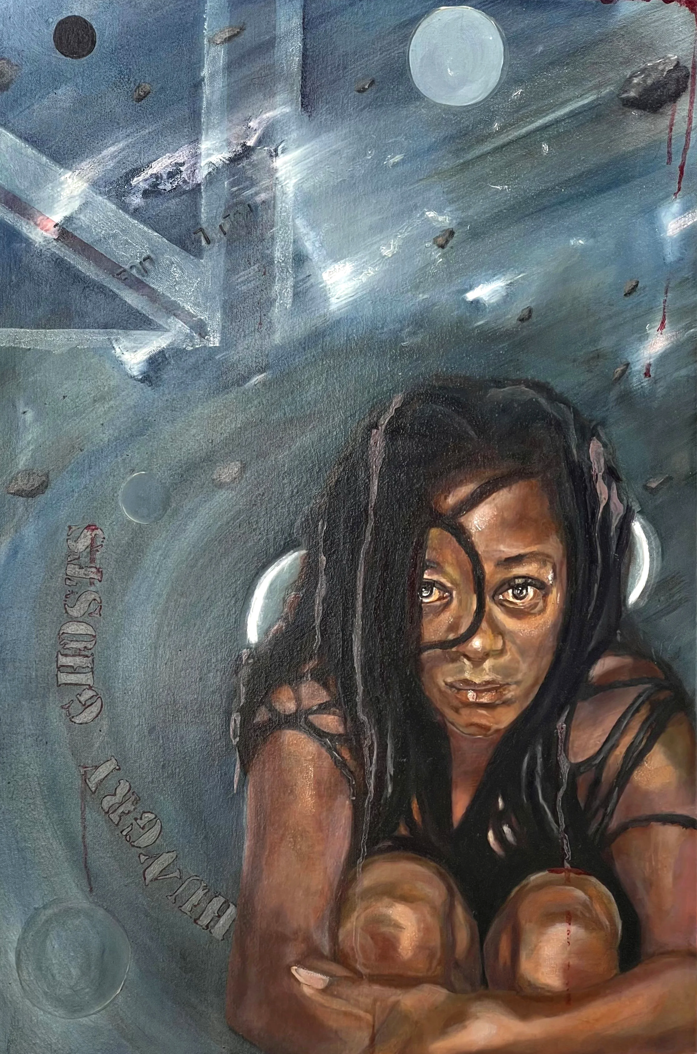 BELONGING: Oil on canvas ( 50 x 76 cm )
