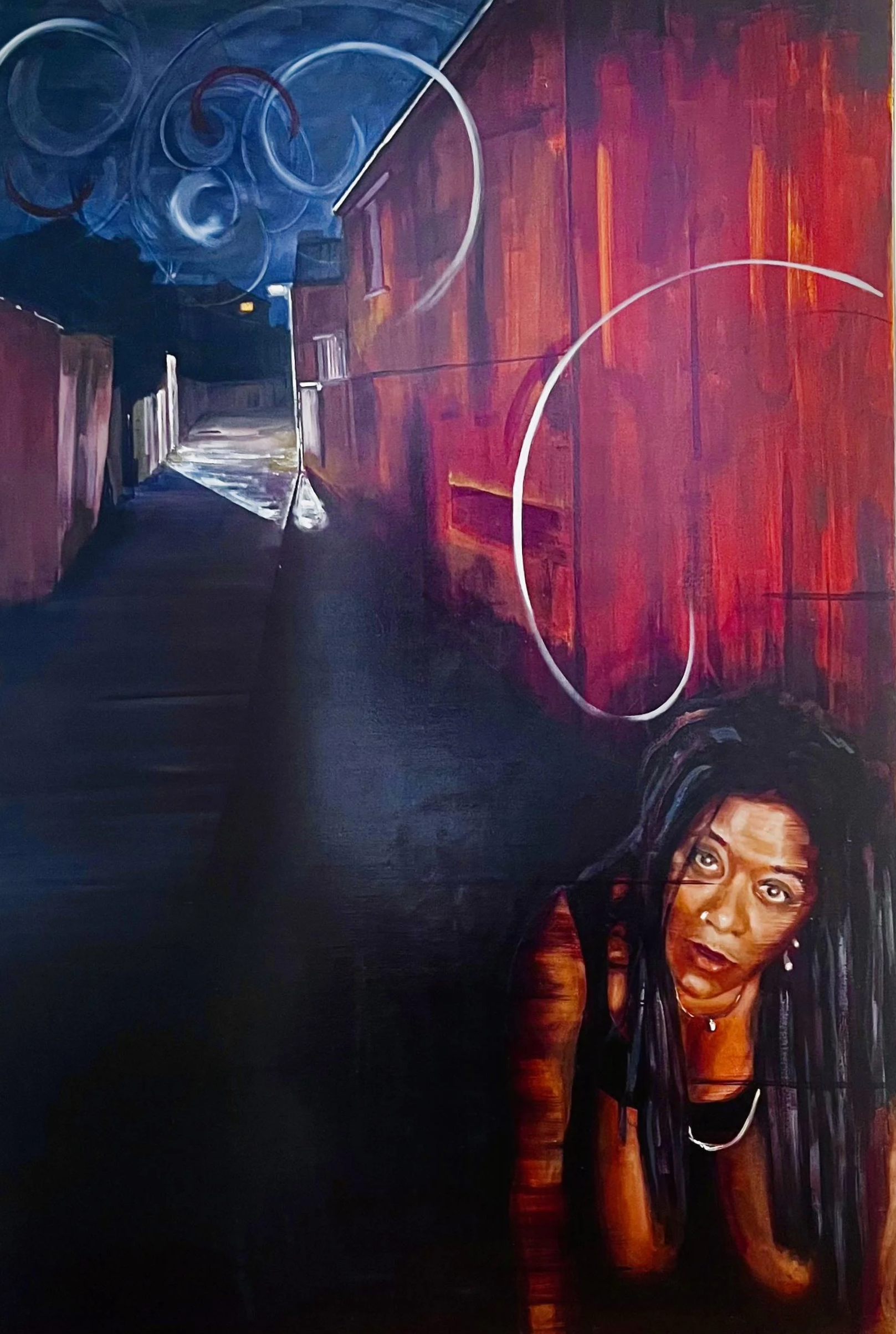 CHANGELING 3:  Oil on canvas 
( 100 x 150 cm )