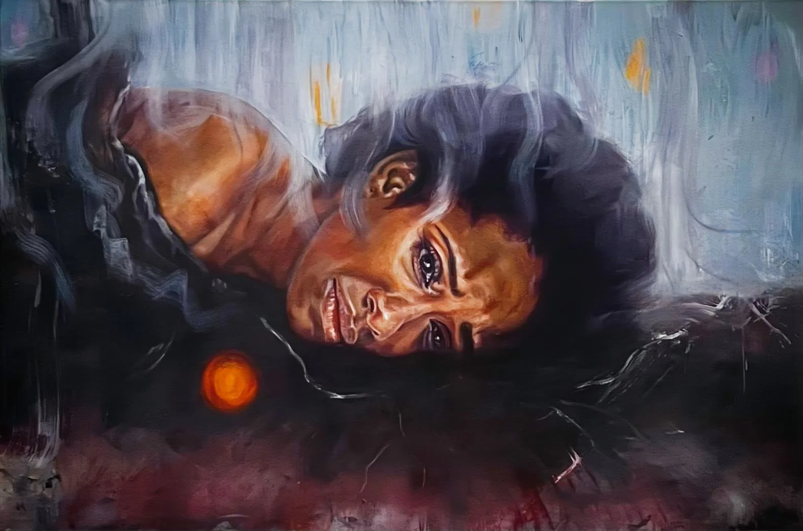 EVE: Acrylic and oil on canvas ( 92 x 62 cm )