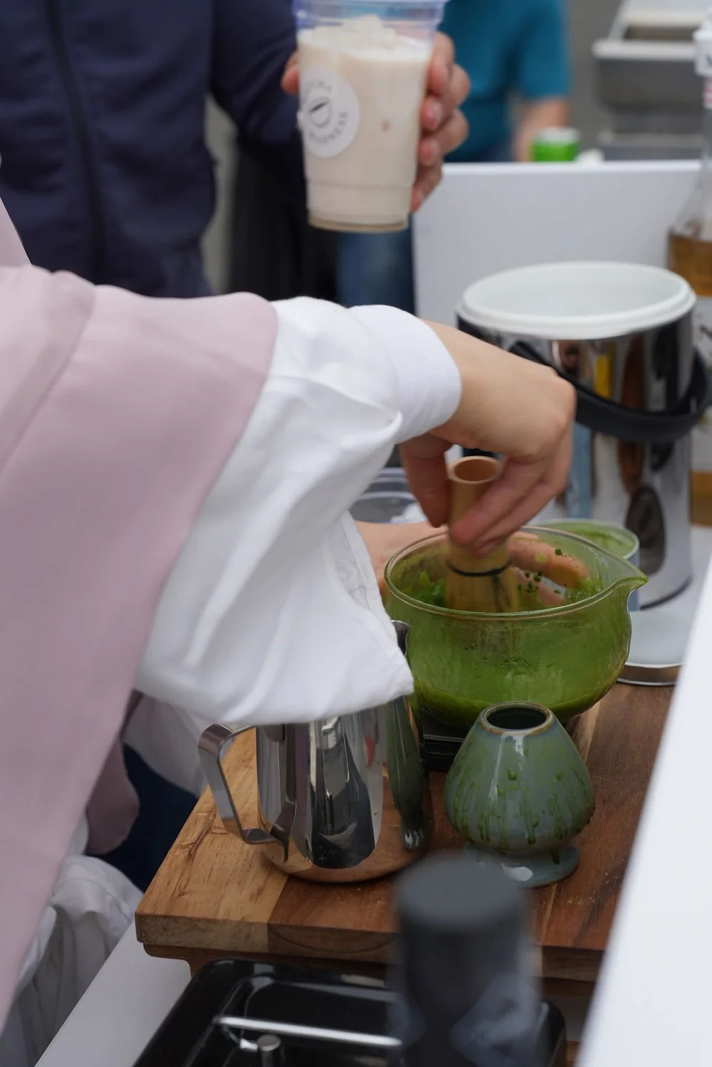 Matcha-Kreation auf einem stilvollen Event