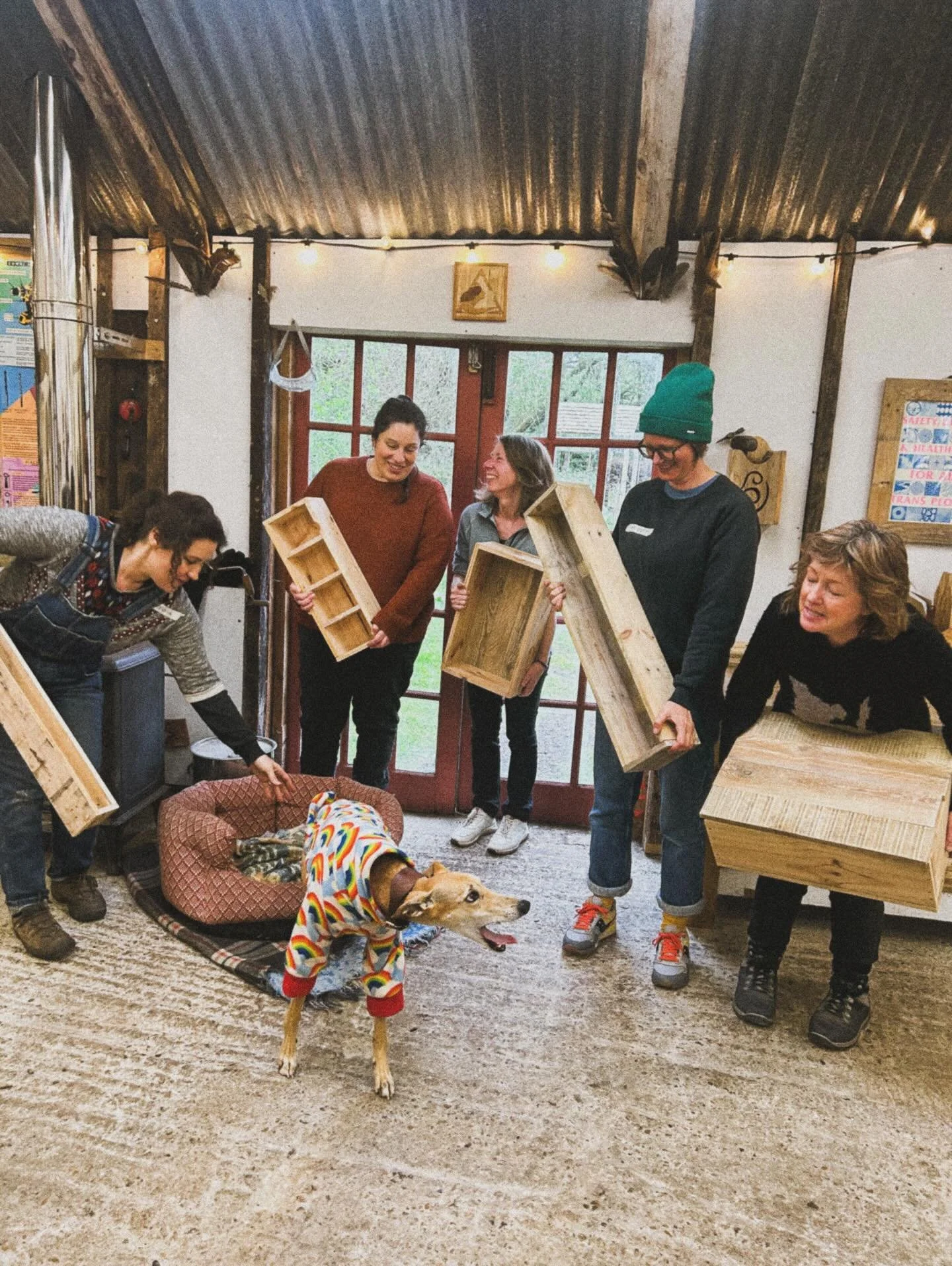 Dogs in pyjamas, cackles and uplifted grins, homemade furniture you&rsquo;ve made all from scratch?! That&rsquo;s what we do! Extra Building Basics course added for June 12th! 

Do you want to learn the basics of carpentry and everyday DIY tools, in 