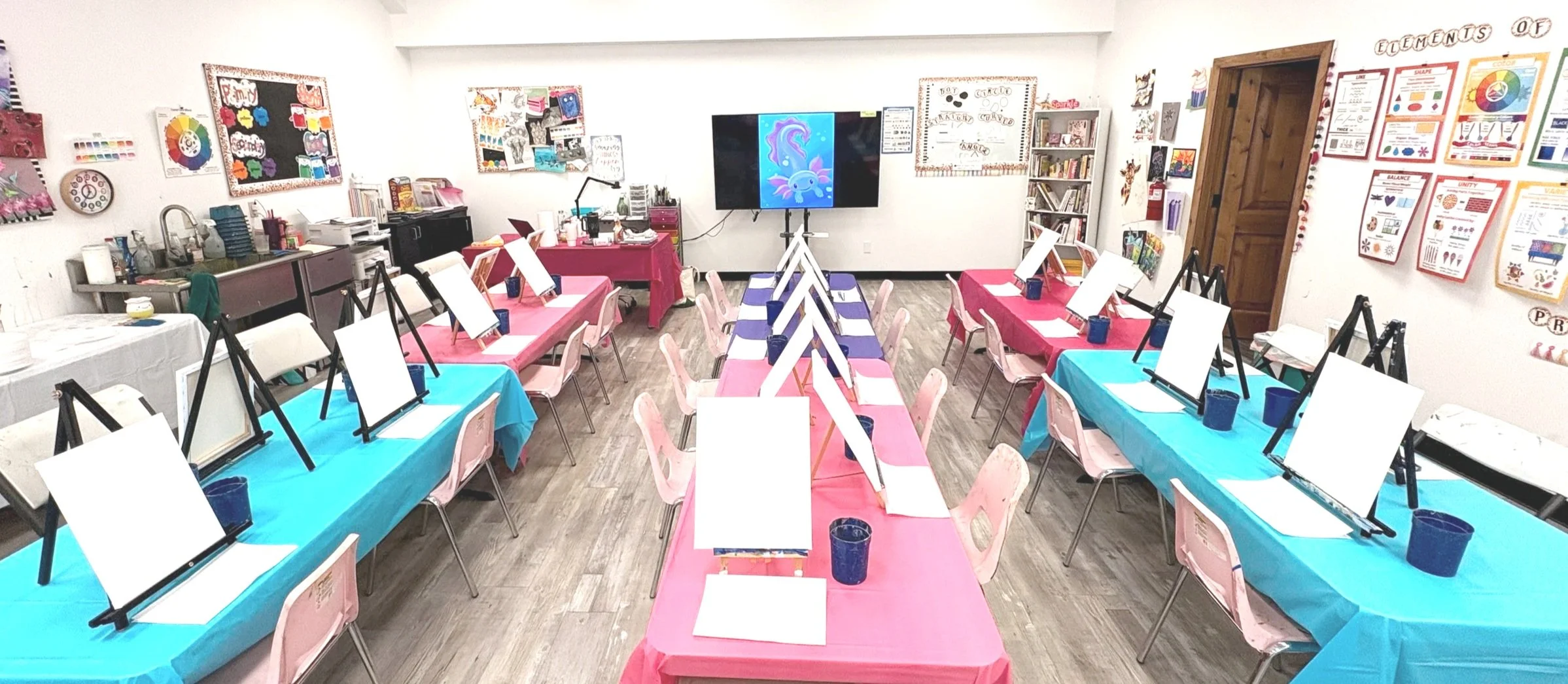 * Children’s art studio in Salt Lake City teaching fine art techniques to young artists