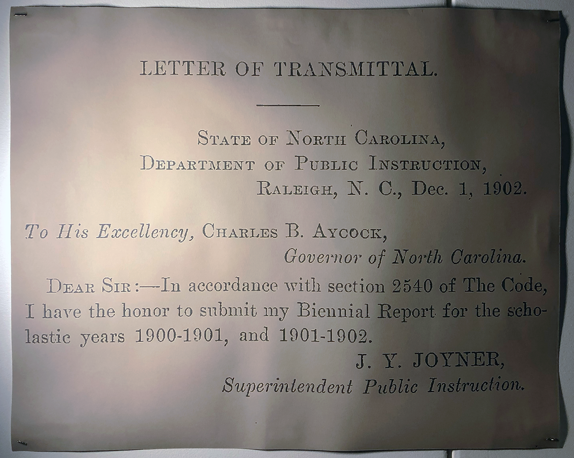 Drivers Ed-letter of transmittal on wall-2019.png