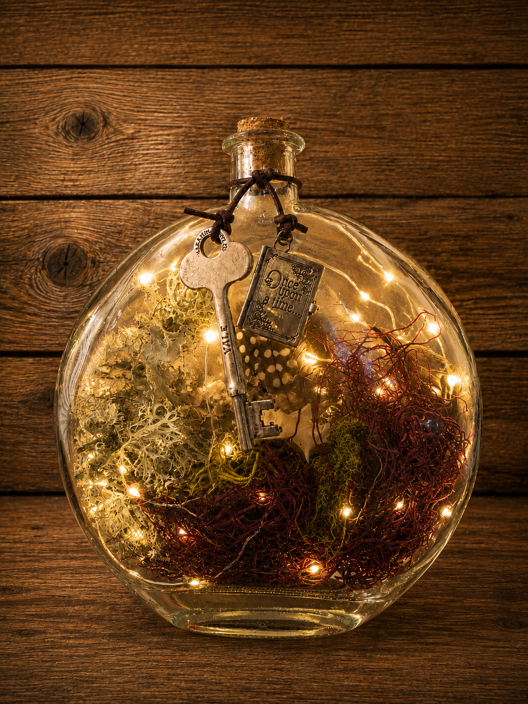 The Storykeeper 📖🗝️

A glowing vessel of forgotten tales and woodland wonder. Nestled among moss and warm light, an antique key and tiny storybook wait as though guarding a tale not yet told. The Storykeeper is a reminder that every life holds stor