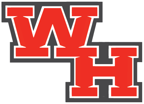 The logo of Westmont Hilltop High School features large red letters 'W' and 'H' outlined in black and white.