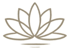 Mind.Body.Edit™ lotus logo in soft neutral tones.