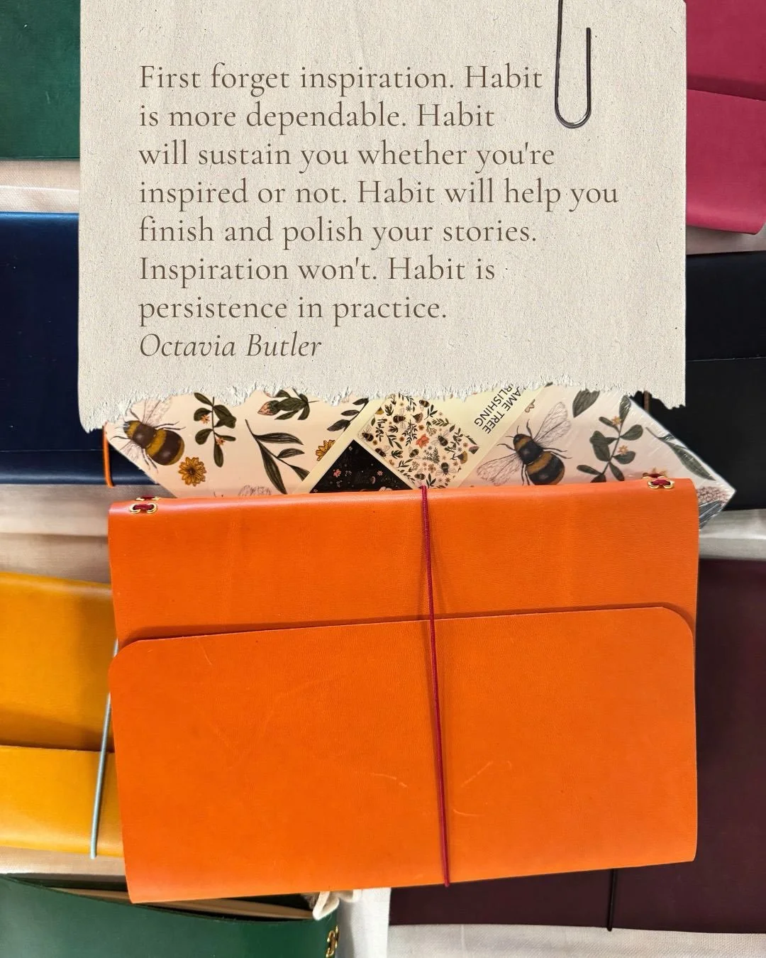 ✨ At @writes.and.rituals, we believe in building cherished rituals that will get you there. As fellow creatives who write and dance and paint and make music, we know the importance of a well-loved journal to hold your thoughts close, to stoke the fir