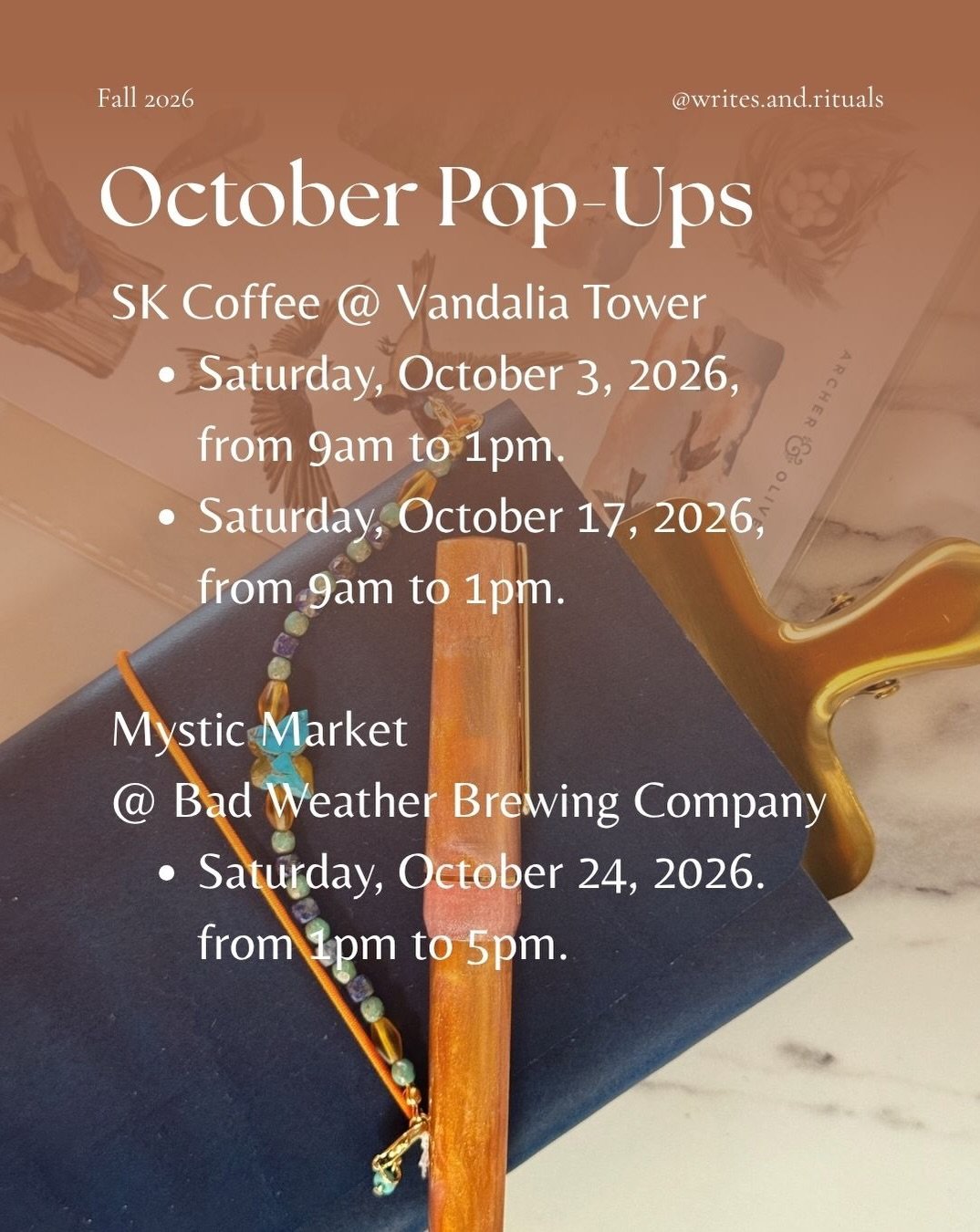 Come see us next at the Mystic Market @badweatherbrew in St Paul on October 24 from 1-5 pm.