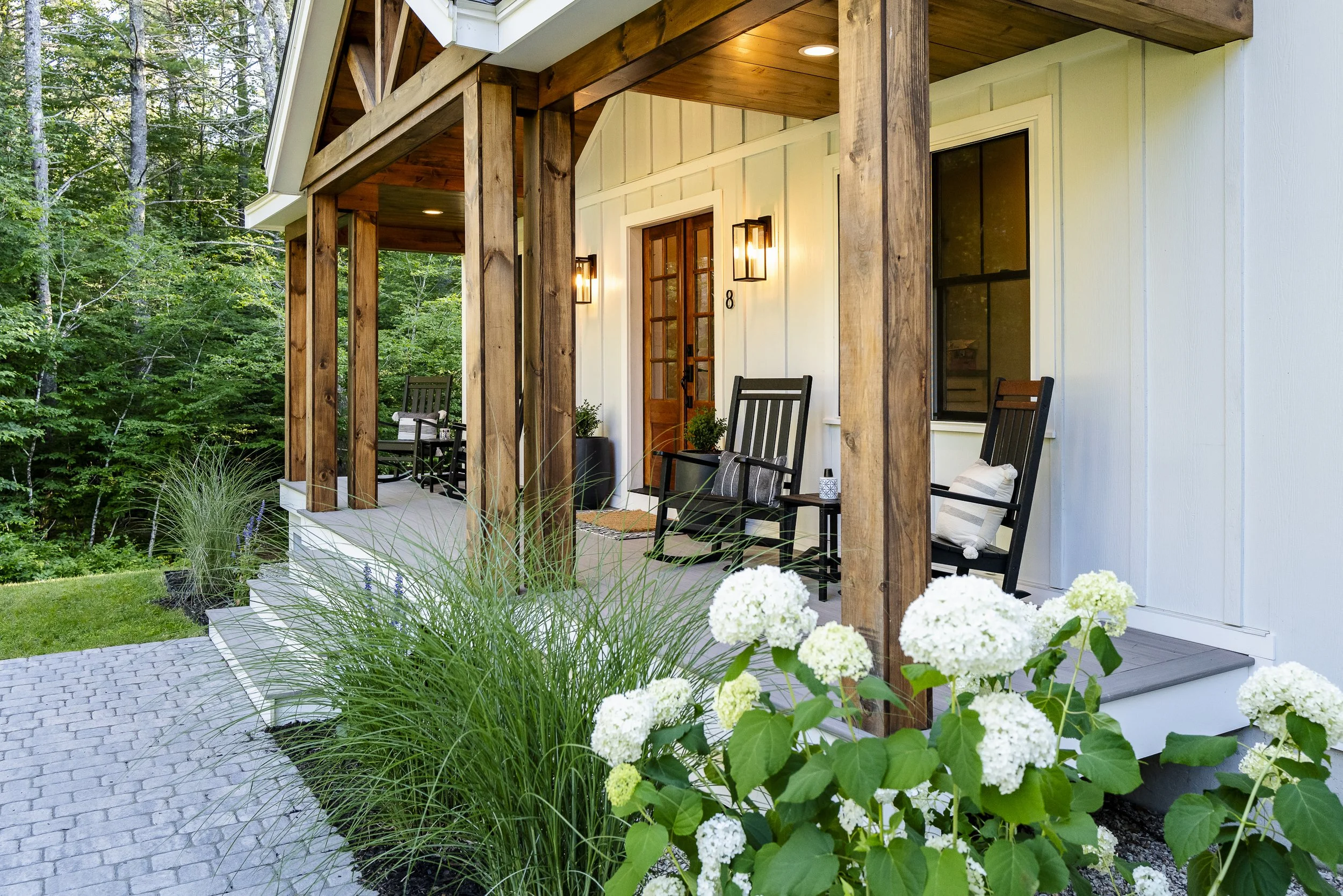 Modern farmhouse featuring Hardie board and batten siding.