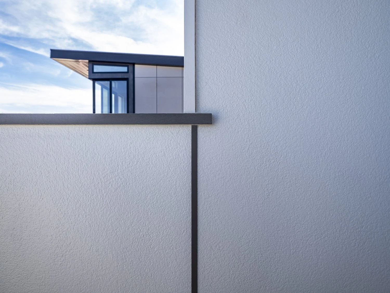 Close-up view of Hardie Architectural Collection panel siding.