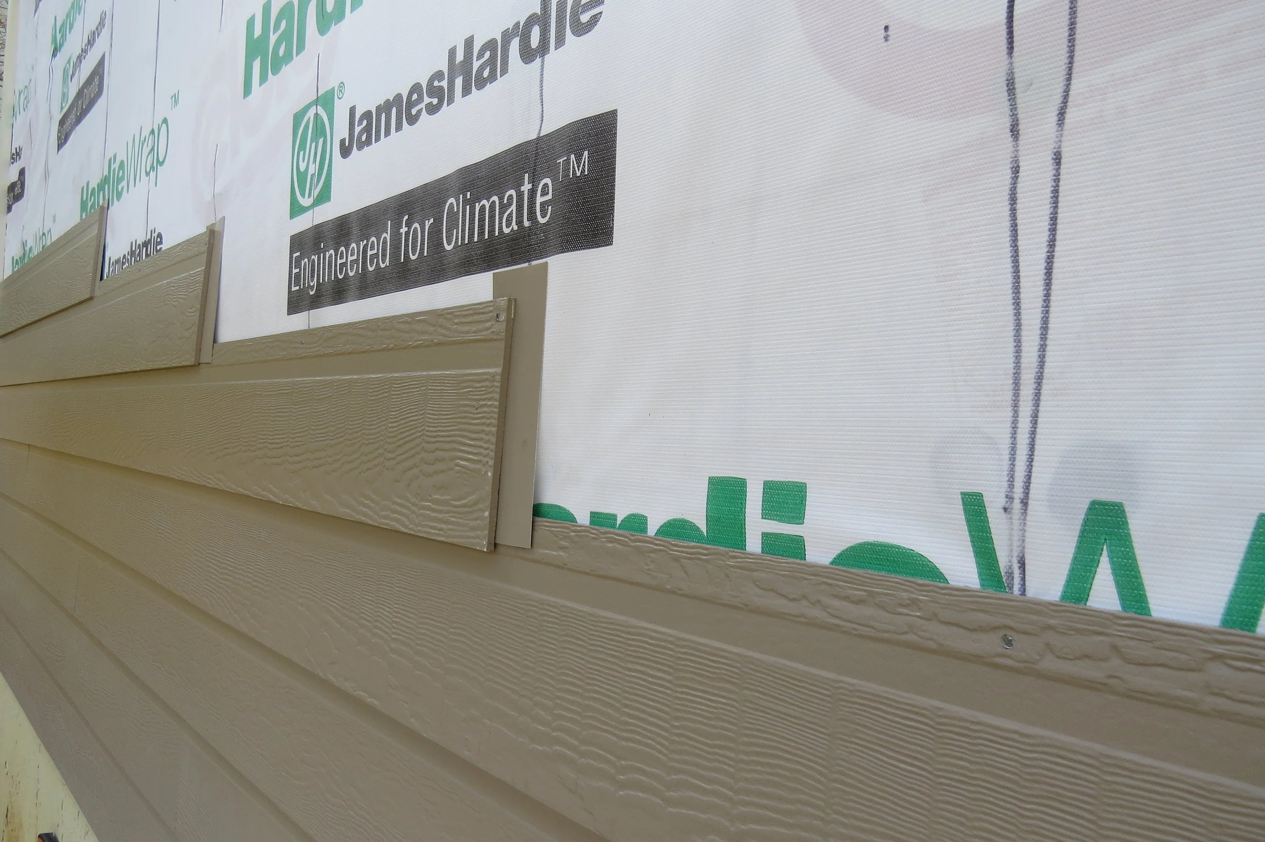 Slip flashing detail designed to help manage water at siding transitions.