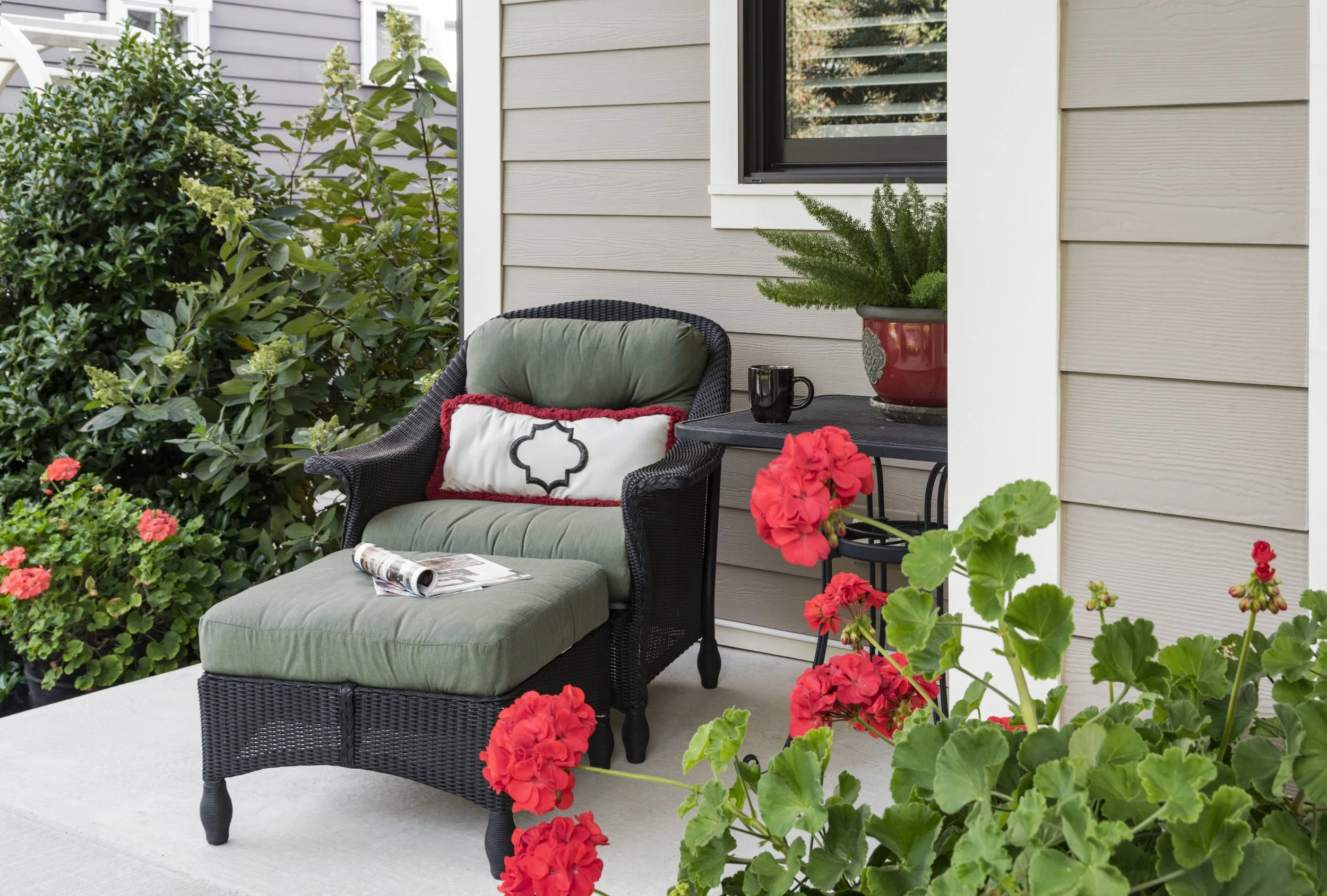 Hardie Trim corner board detail paired with fiber cement siding.
