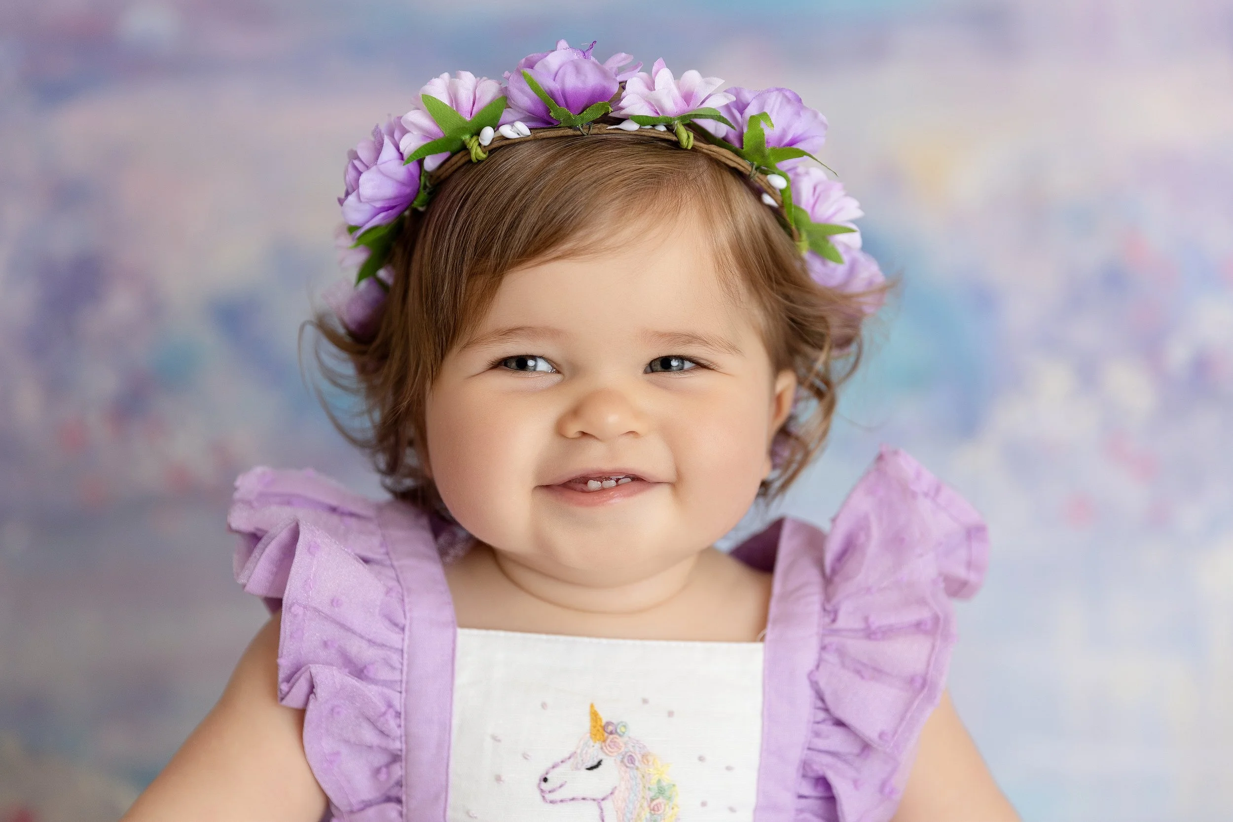 Raleigh NC Cake Smash Photographer | Grace's Magical Mermaid Cake Smash