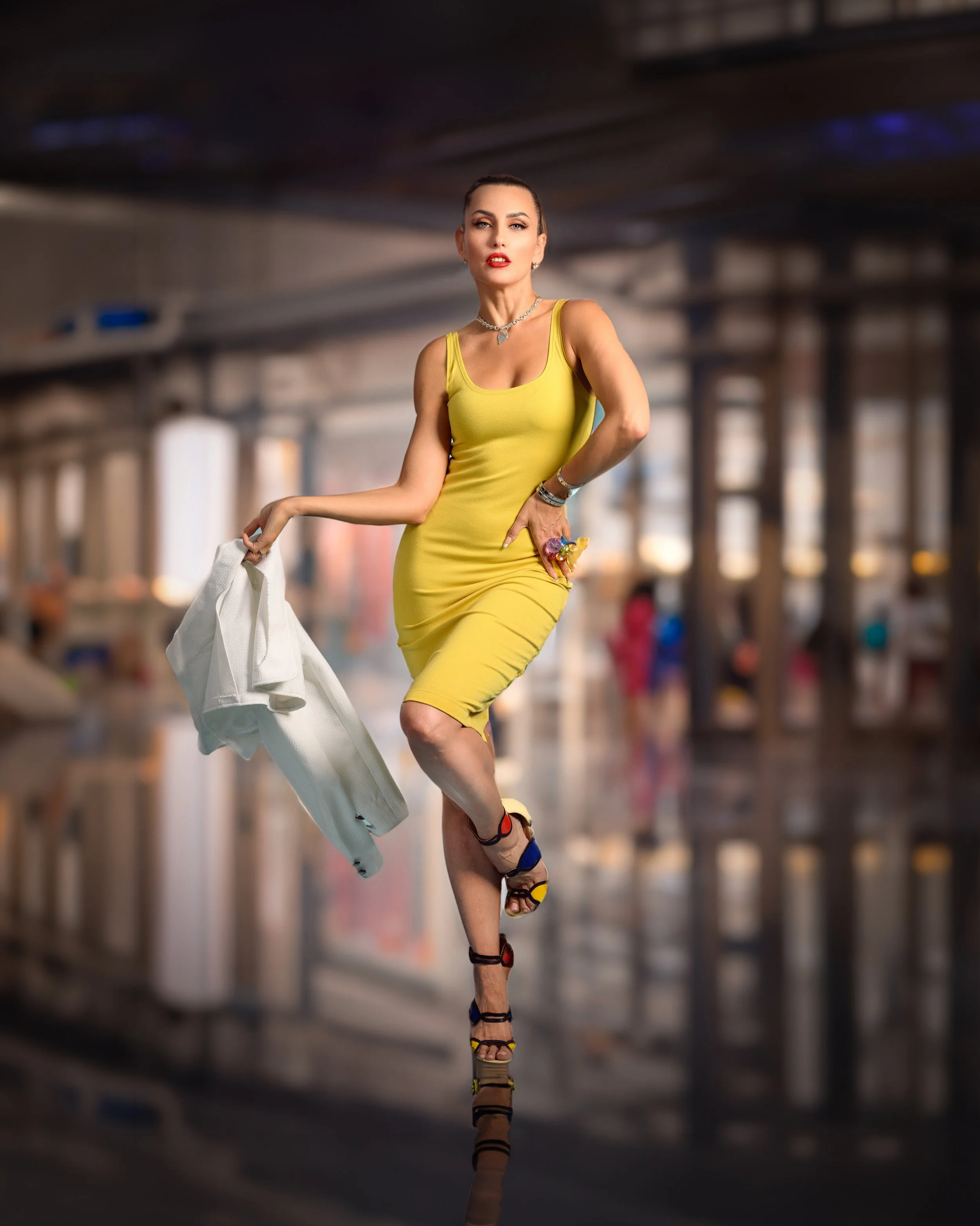 Commercial campaign of a high fashion model in Los Angeles