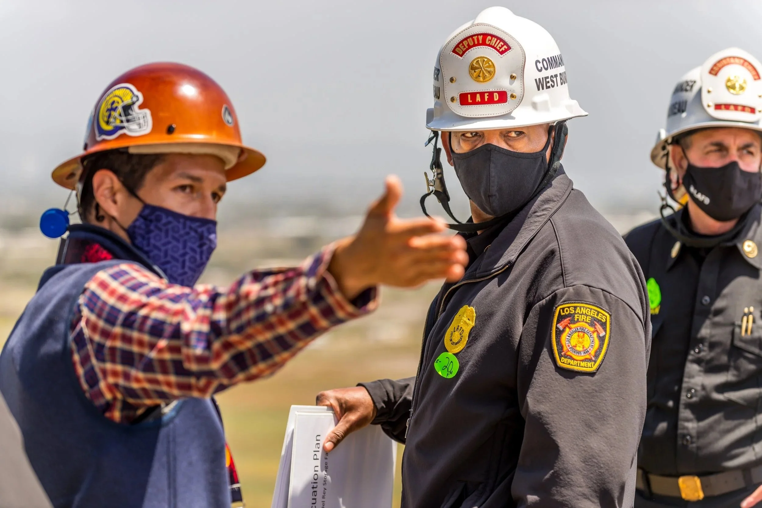 Professional Commercial Images of Los Angeles Fire Department during an inspection, taken by Mike Harriel Photography