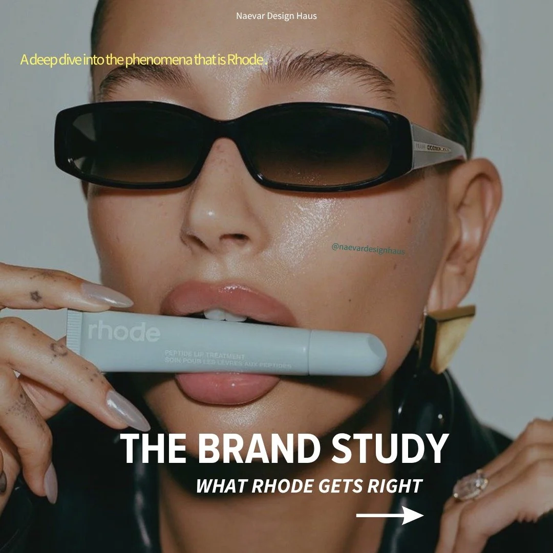 Good branding makes you recognize her before you read the name. Rhode gets that part. 👀
The glossy skin, muted packaging, and close-up photography all speak the same language. Even a lip treatment becomes part of a look you want to try on.
That&rsqu