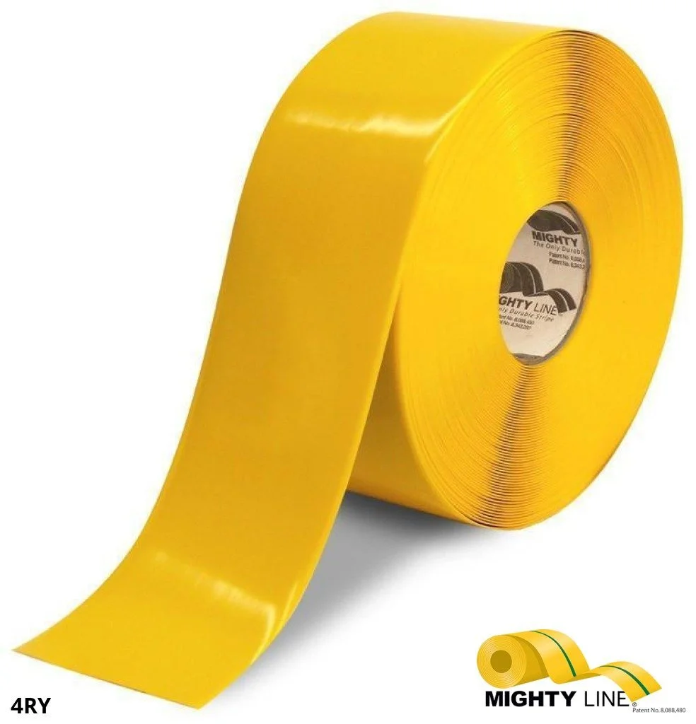Mighty Line 4" Solid Color Tape - 100' Roll