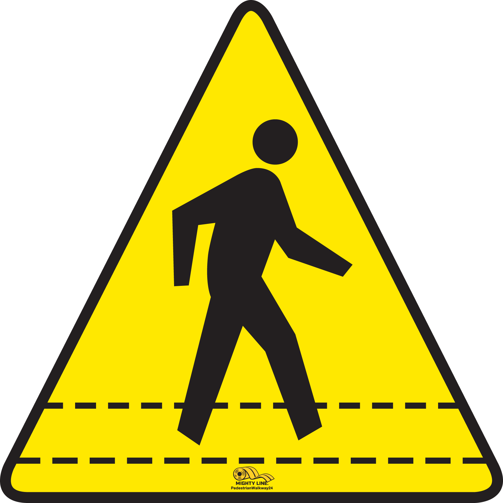 Pedestrian Walkway Floor Sign - Floor Marking Sign