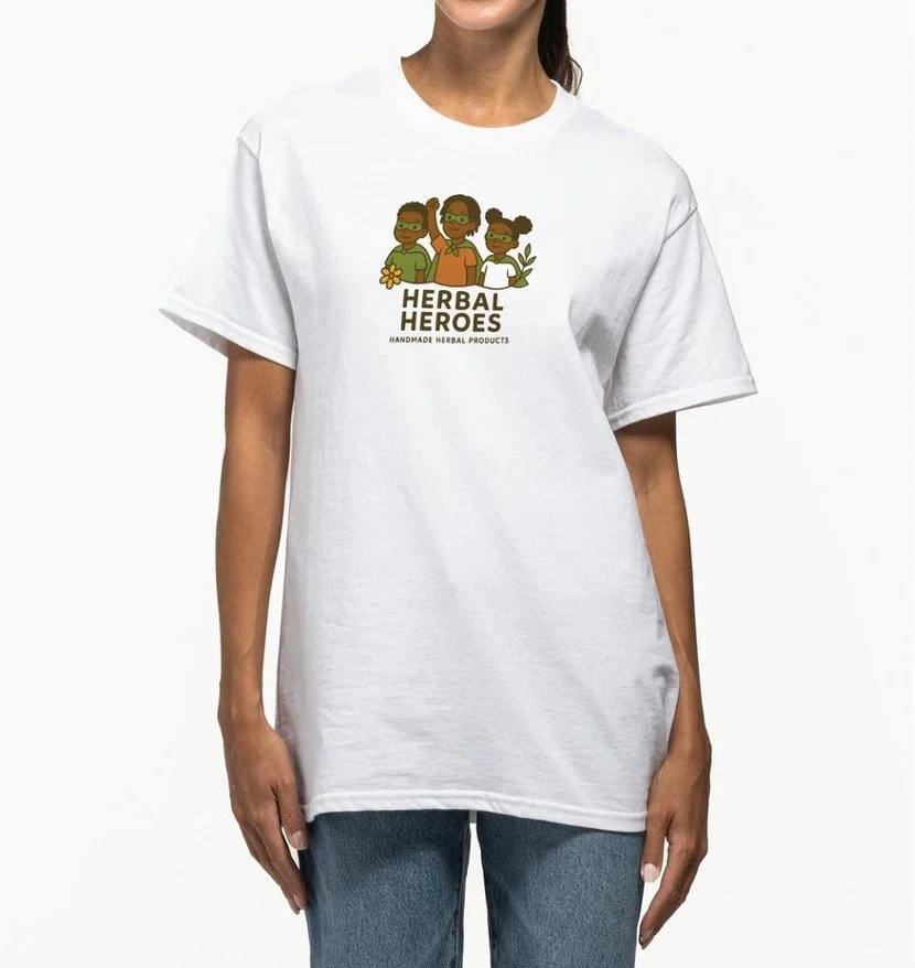 Cotton Herbal Heroes Logo T-Shirt