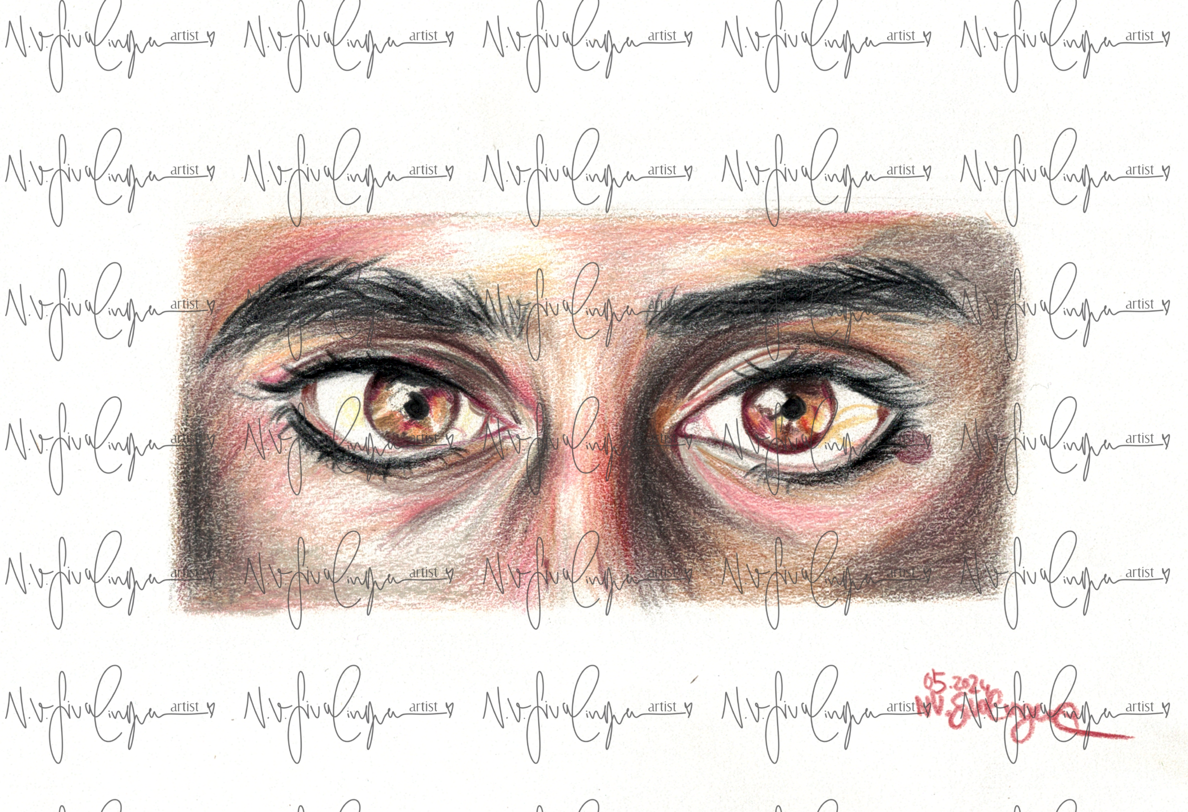 tamil eyes 2 (Kunstdruck)