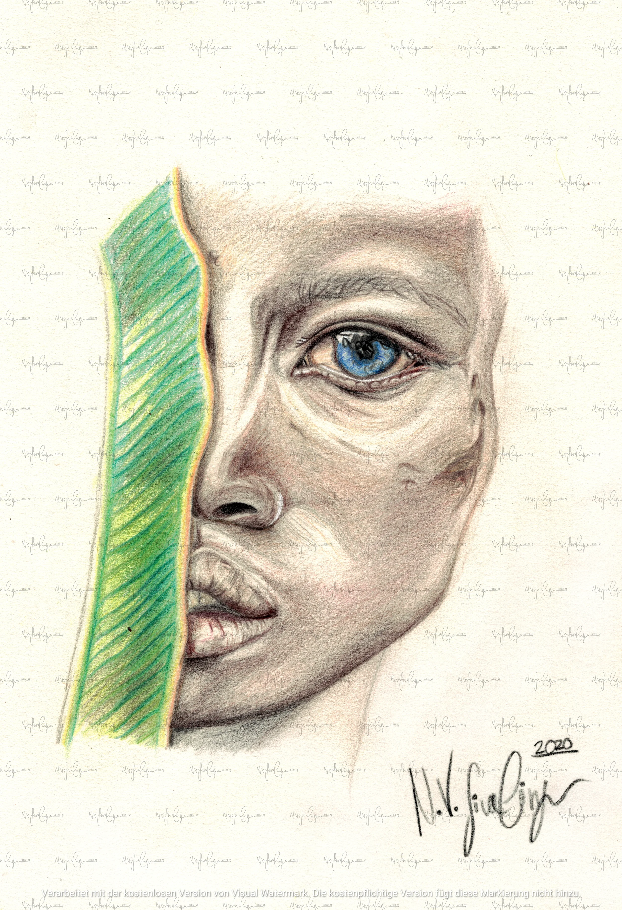 look behind nature (Kunstdruck)