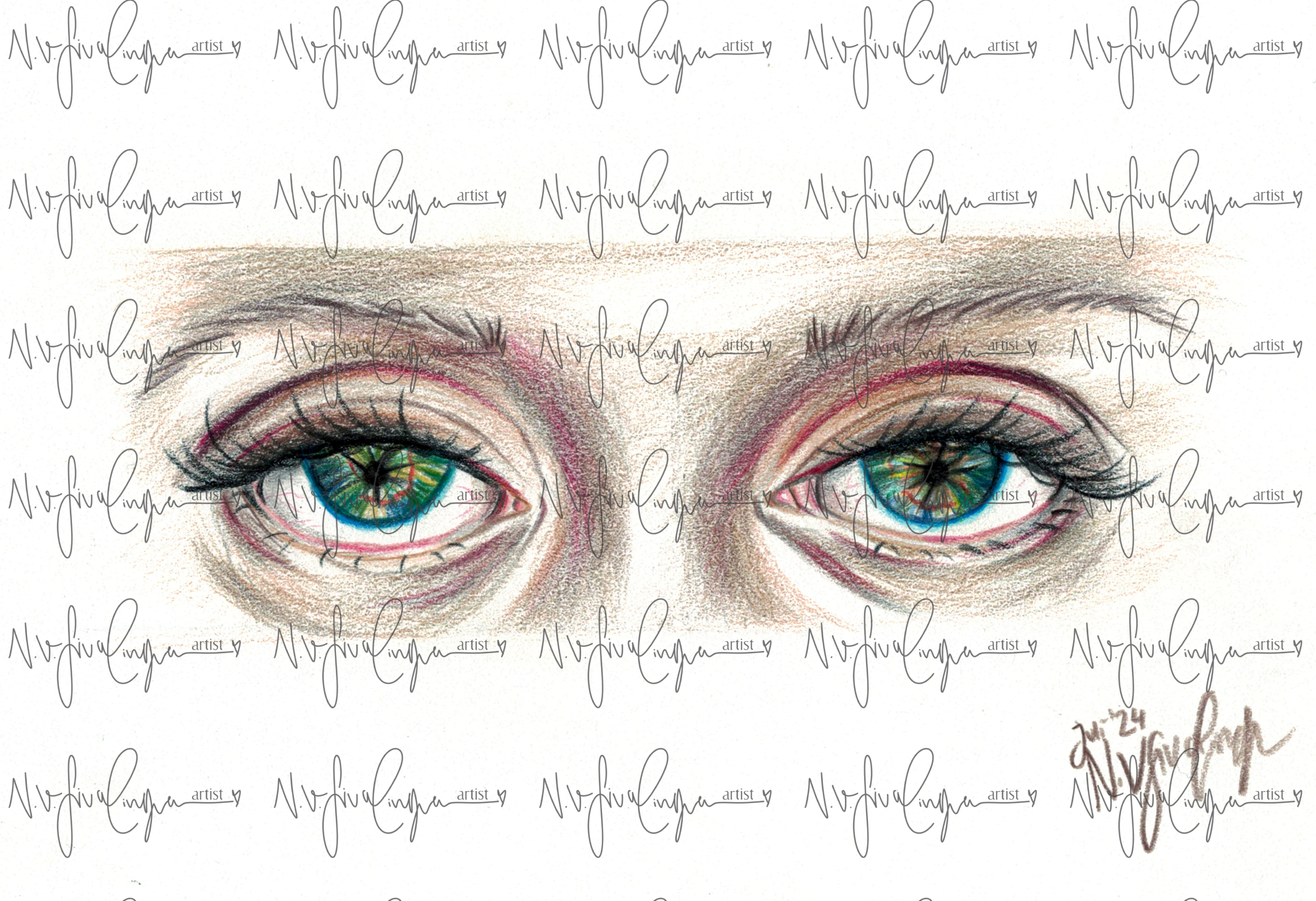 green eyes (Kunstdruck)