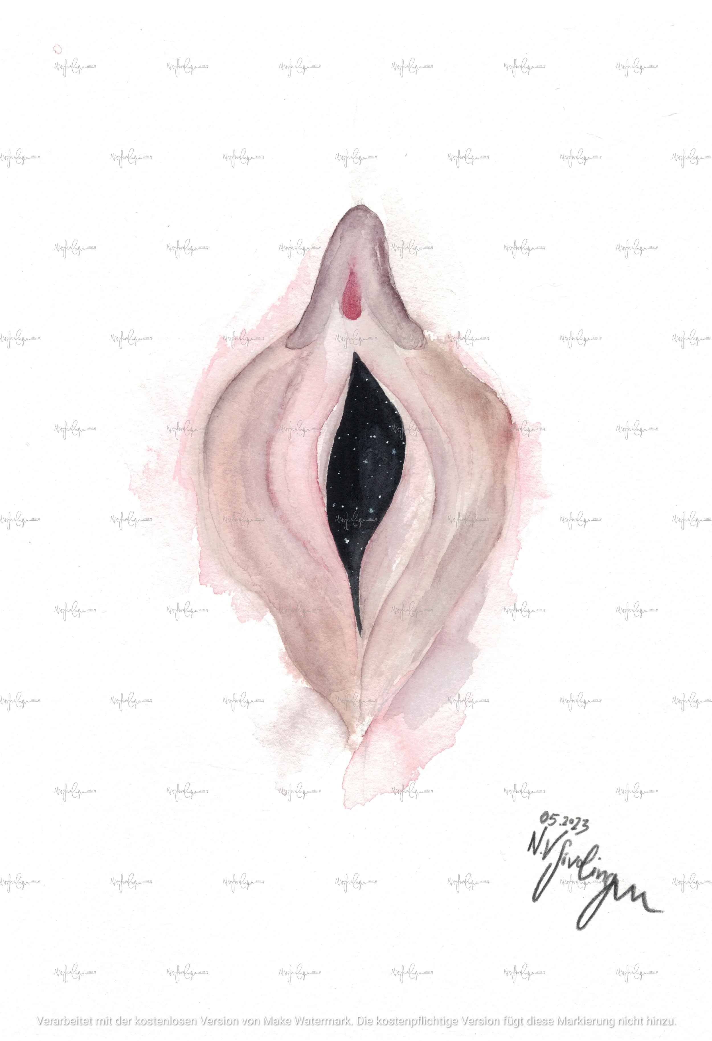 space vulva (Kunstdruck)