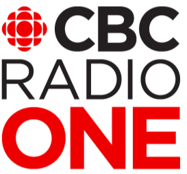 CBC Radio One logo featuring the CBC emblem and the text CBC RADIO ONE in black and red.