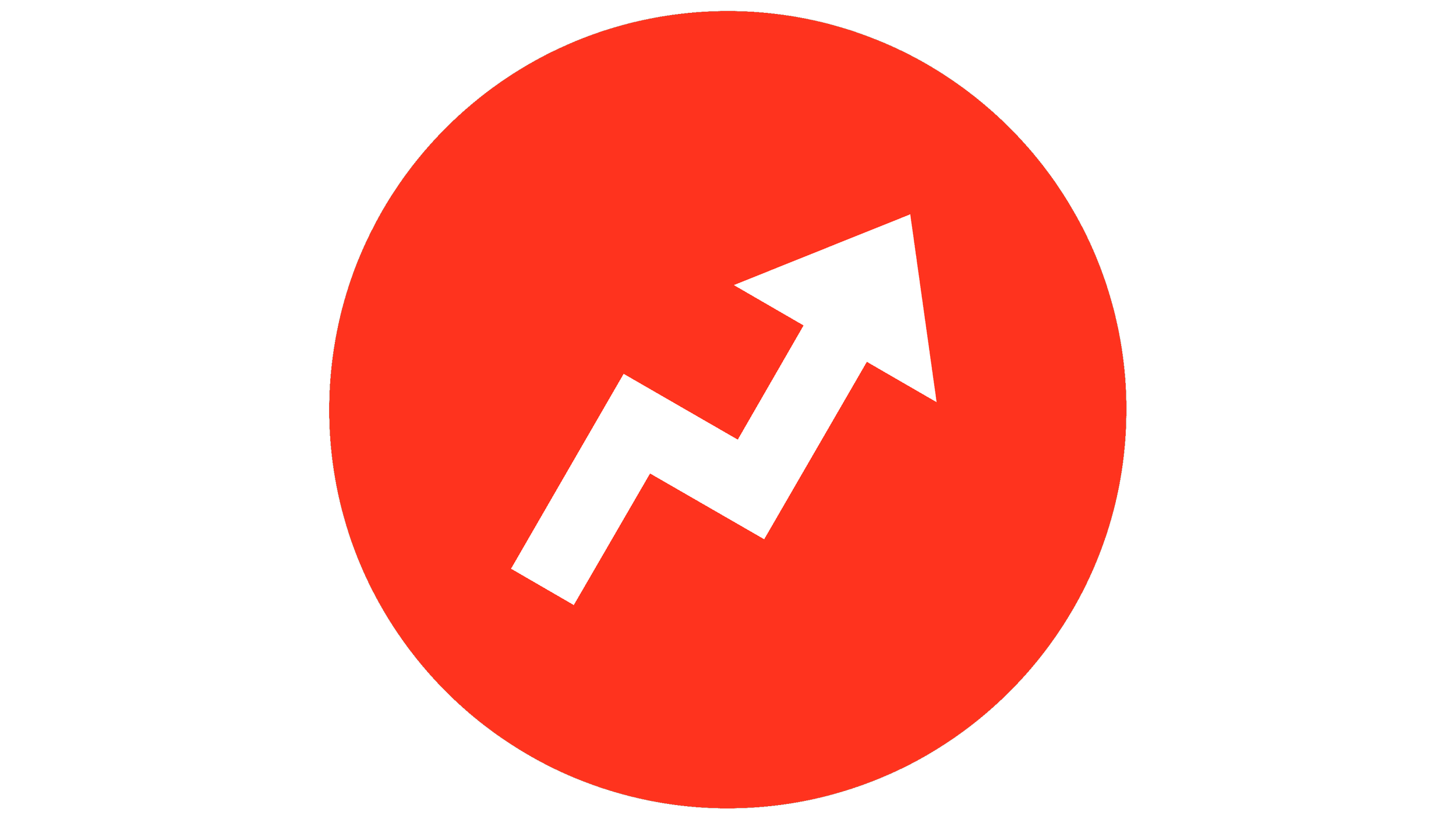 A red circle with a white downward arrow crossed out, indicating no or stop.