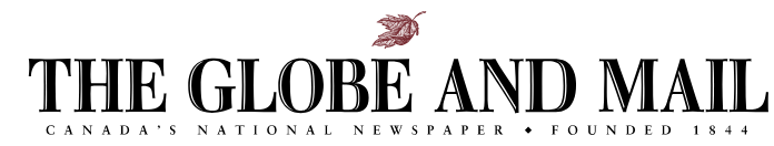 Logo of The Globe and Mail newspaper with the tagline 'Canada's National Newspaper', founded in 1844.