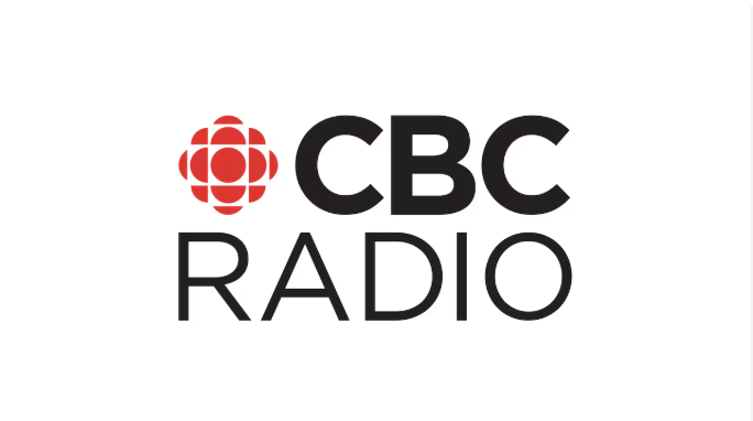 CBC Radio logo with red and black text and graphic elements.