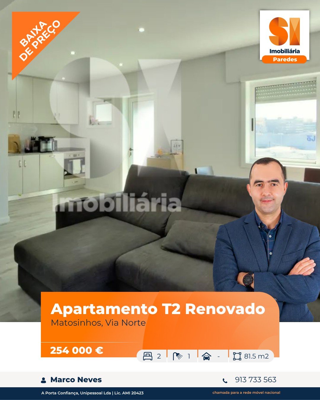 T2 Renovado em Le&ccedil;a do Balio | Agora por 254.000&euro;

Apartamento renovado, pronto a habitar e numa localiza&ccedil;&atilde;o estrat&eacute;gica no Grande Porto.

Este T2 em Le&ccedil;a do Balio acaba de baixar de pre&ccedil;o e est&aacute; 