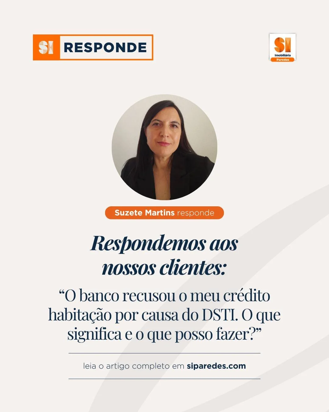SI RESPONDE | Cr&eacute;dito habita&ccedil;&atilde;o recusado? O DSTI pode ser uma das raz&otilde;es.

Um pedido de cr&eacute;dito habita&ccedil;&atilde;o n&atilde;o depende apenas do valor do im&oacute;vel ou do rendimento mensal.

Os bancos analisa