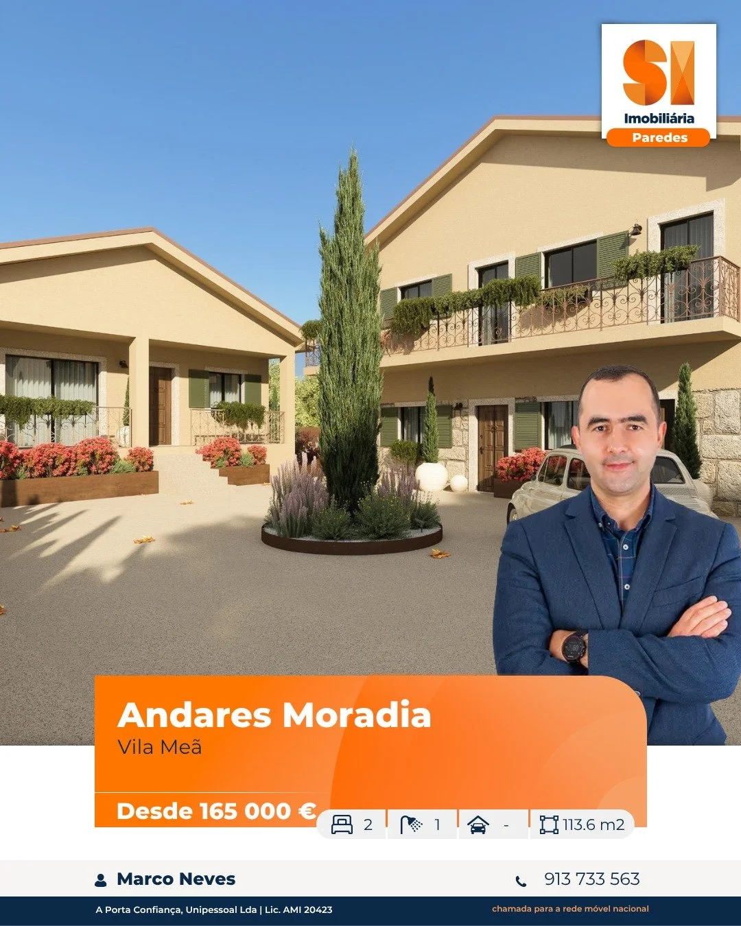 Moradia pelo pre&ccedil;o de um apartamento? Em Vila Me&atilde;, &eacute; poss&iacute;vel.

A partir de 165 000 &euro;, estes andares moradia combinam 113,6 m&sup2;, 2 quartos e a independ&ecirc;ncia que muitos apartamentos n&atilde;o conseguem ofere