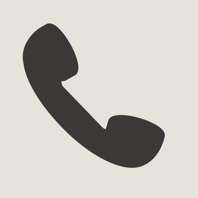 Silhouette of a classic telephone handset