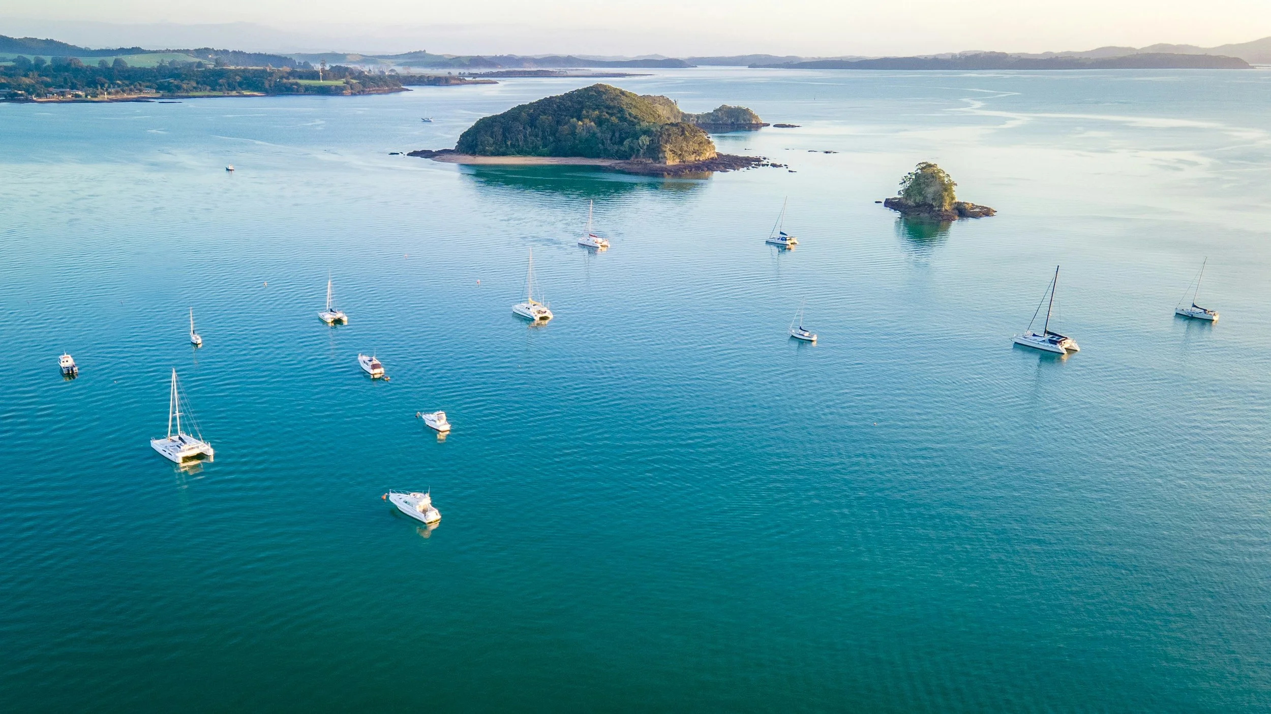 Aerial view of a Paihia