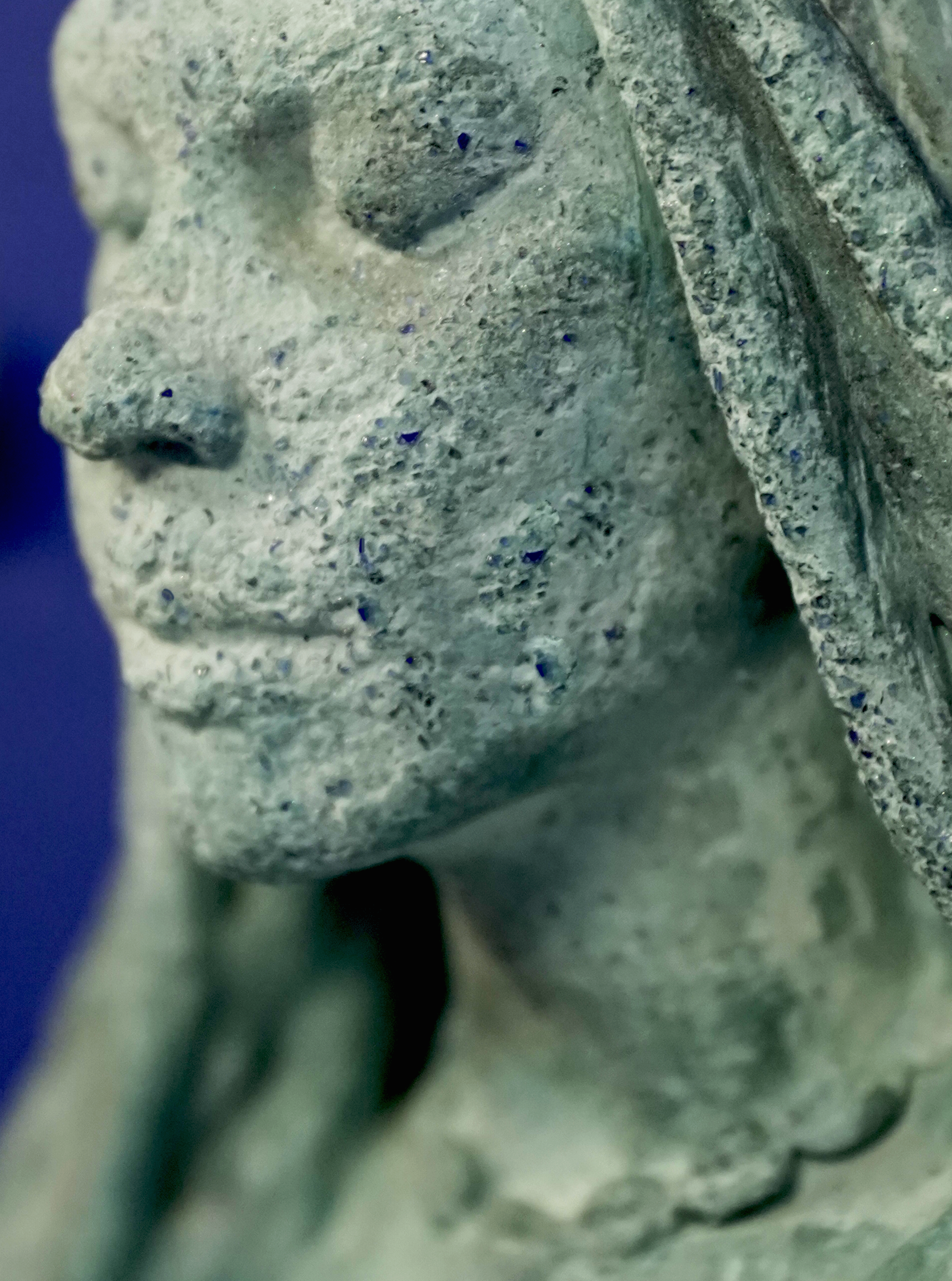   Unearthed Truths of the Ocean Bed    
2025 - Recycled glass, marine debris, lapis lazuli, and cement

