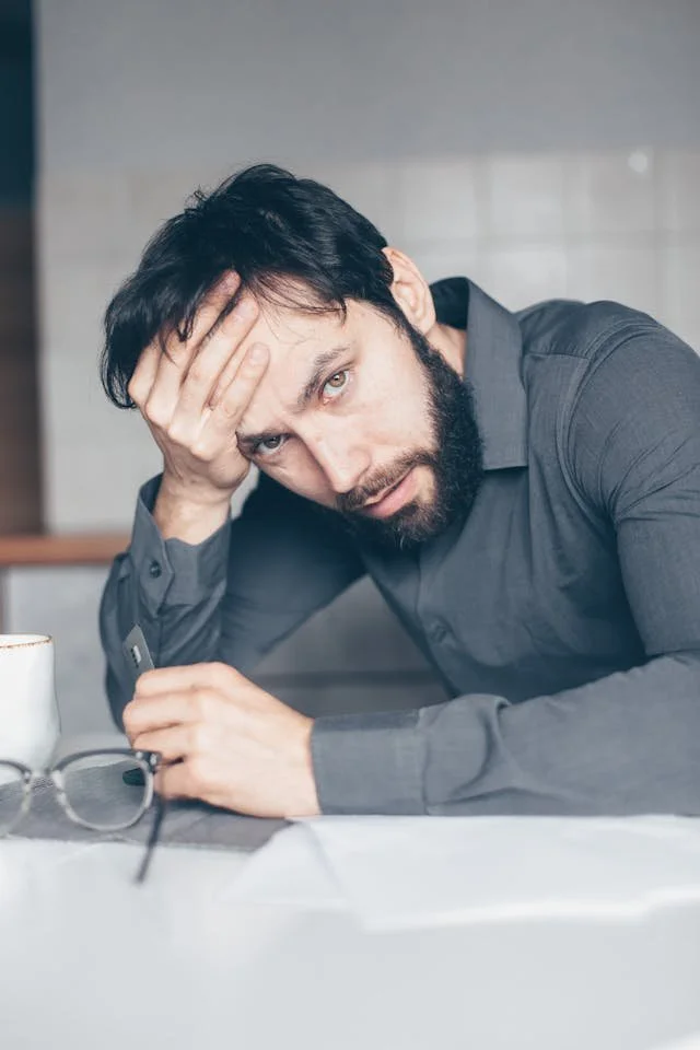 man stressed out